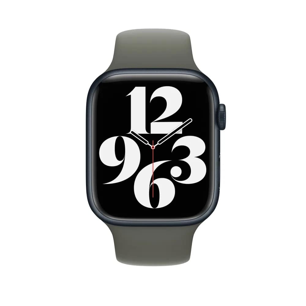 Ремешок Apple Watch 45mm Olive Sport Band S M, Зеленый — фото 3