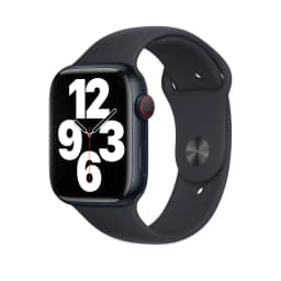 Ремешок Apple Watch 45mm Midnight Sport Band S M, Черный — фото 3
