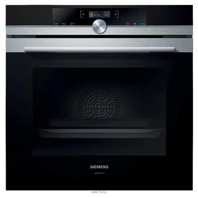 Электрический духовой шкаф Siemens HB632GBS1 Black Silver, Серебристый