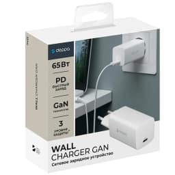 Сетевое зарядное устройство Deppa 65W USB-C 11433, White — фото 2