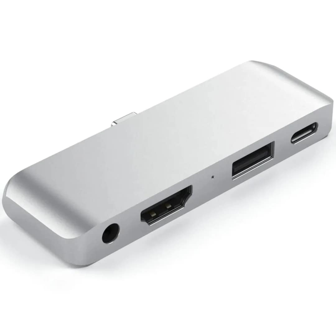 Хаб Satechi USB-C 4 в 1, Silver — фото 2