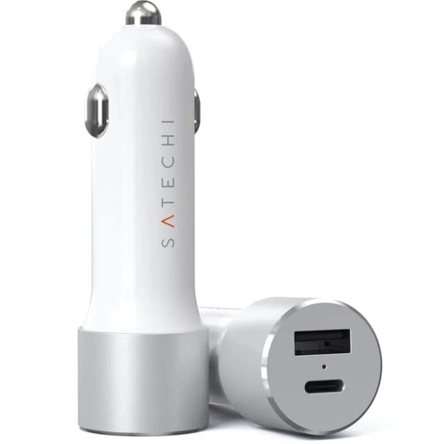 Автомобильное зарядное устройство Satechi 72W USB-C USB-A ST-TCPDCCS, Silver