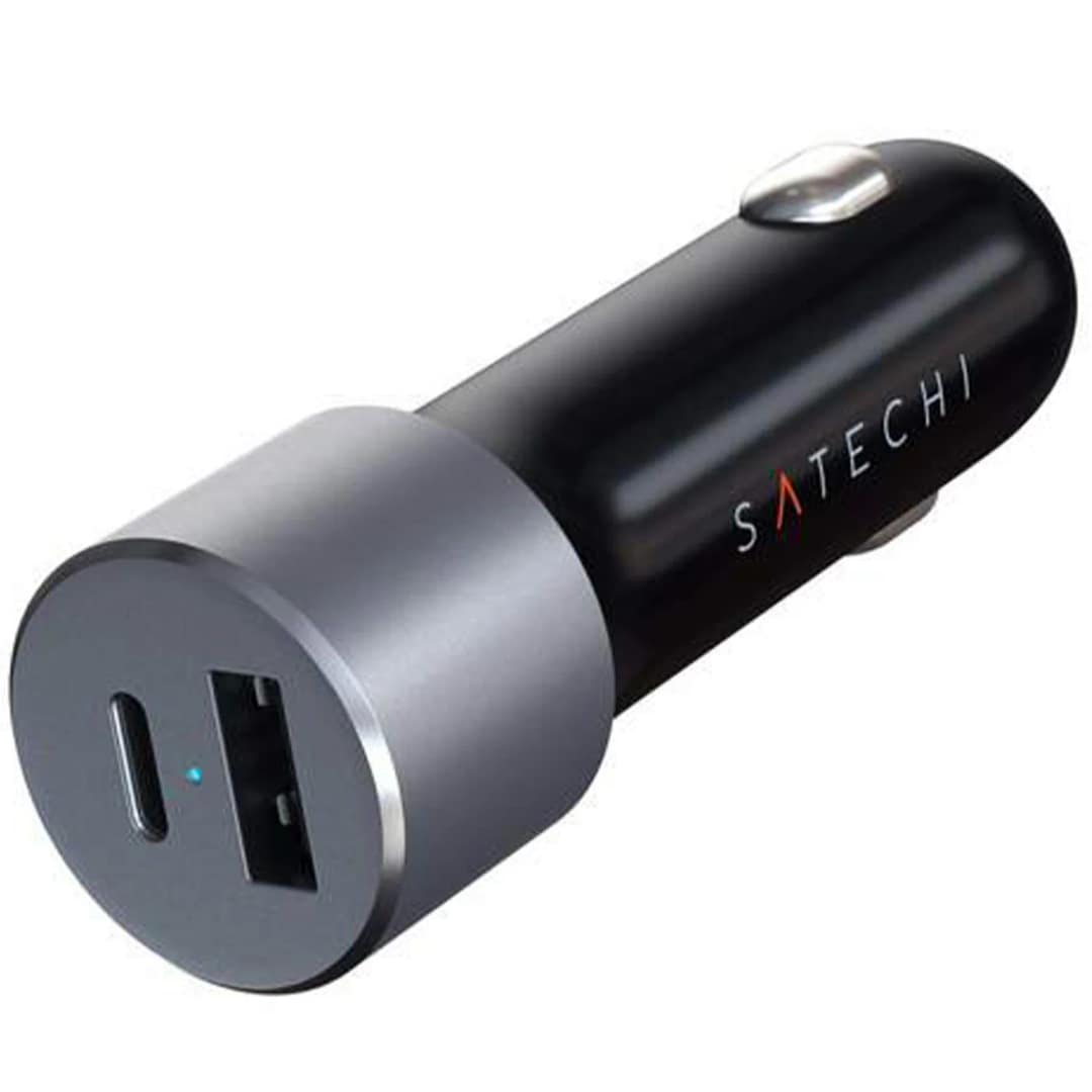Автомобильное зарядное устройство Satechi 72W USB-C USB-A ST-TCPDCCM, Space gray — фото 2
