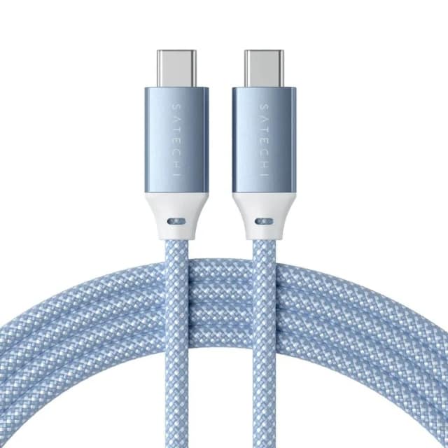 Кабель Satechi USB-C USB-C 2m ST-TCC2MB Blue, Голубой