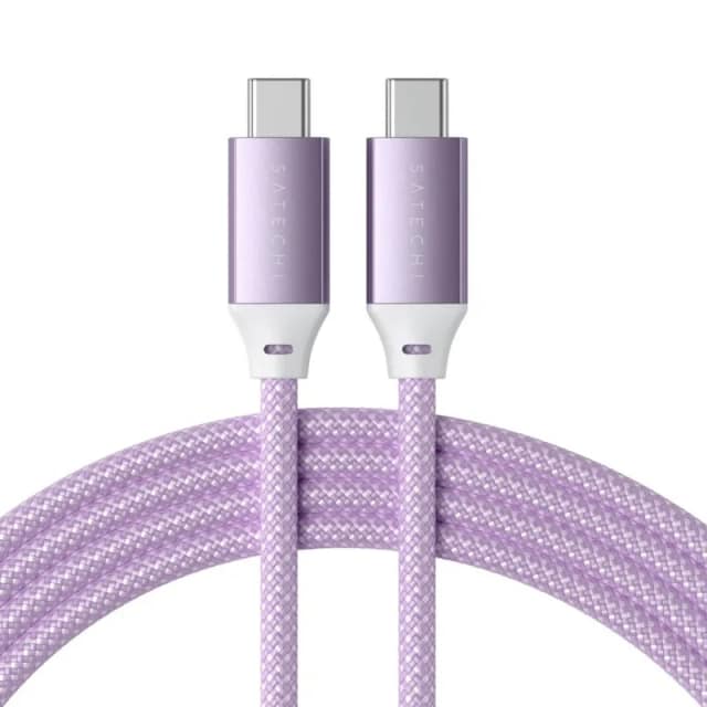 Кабель Satechi USB-C USB-C 2m ST-TCC2MV Purple, Фиолетовый