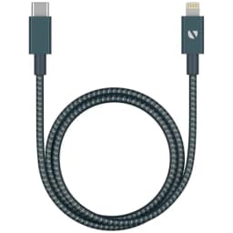 Кабель Deppa USB-C Lightning 1 2m 72320 Gray, Серый — фото 1
