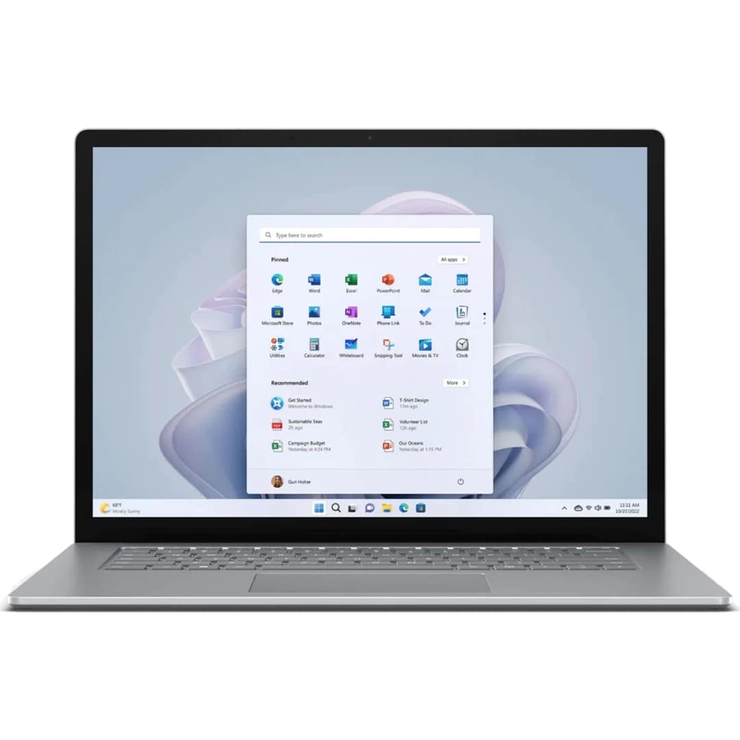 Ноутбук Microsoft Surface Laptop 5 15 WQXGA IPS i7-1255U SSD Platinum Metal, Серебристый — фото 2