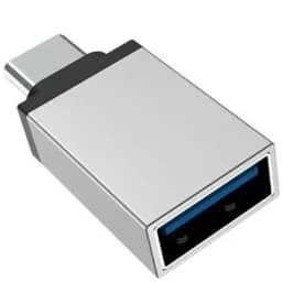 Переходник Deppa USB-C USB-A 73131 Gray, Серый — фото 1