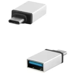 Переходник Deppa USB-C USB-A 73131 Gray, Серый — фото 3