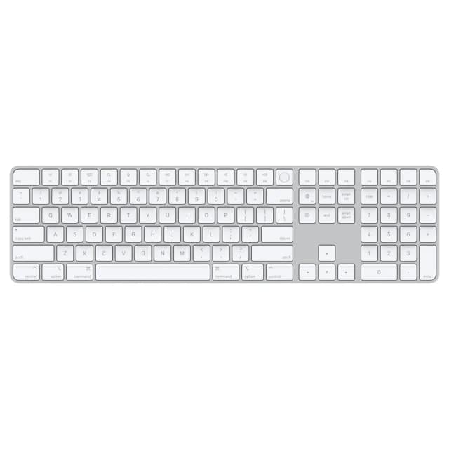 Клавиатура беспроводная Apple Magic Keyboard with Touch ID and Numeric Keypad, White