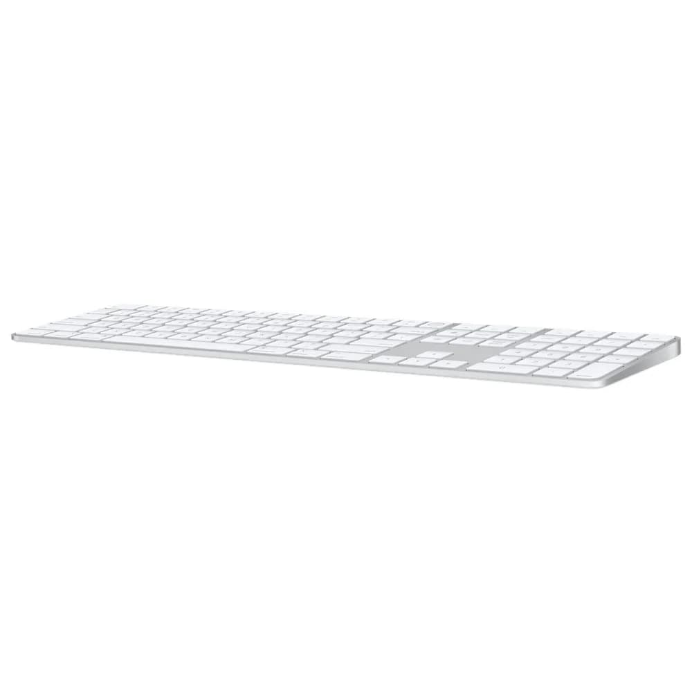 Клавиатура беспроводная Apple Magic Keyboard with Touch ID and Numeric Keypad, White — фото 2
