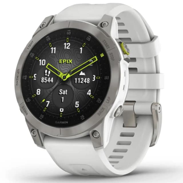 Умные часы Garmin Epix™ Gen 2 Sapphire - White Titanium, Silver