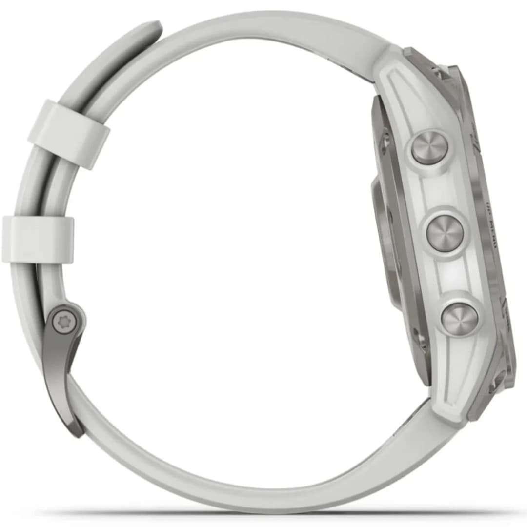 Умные часы Garmin Epix™ Gen 2 Sapphire - White Titanium, Silver — фото 3