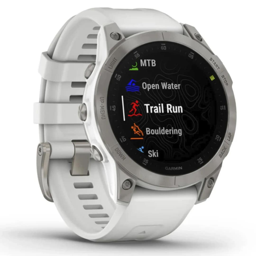 Умные часы Garmin Epix™ Gen 2 Sapphire - White Titanium, Silver — фото 5