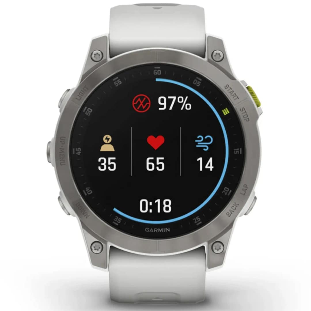 Умные часы Garmin Epix™ Gen 2 Sapphire - White Titanium, Silver — фото 6