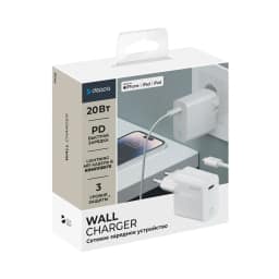 Сетевое зарядное устройство Deppa 20W USB-C 11425 White — фото 2