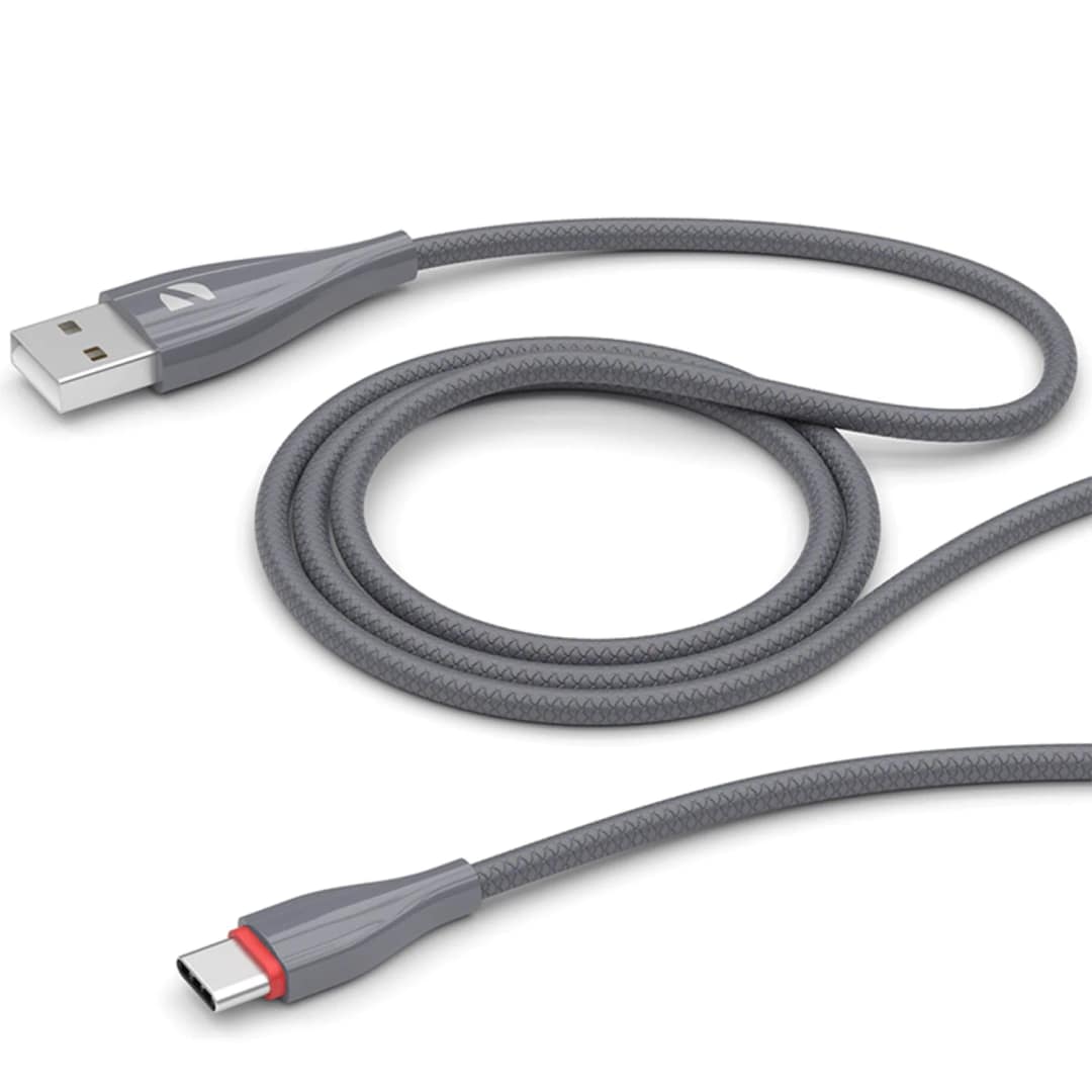 Кабель Deppa USB-C USB-A 1m 72289 Gray — фото 2