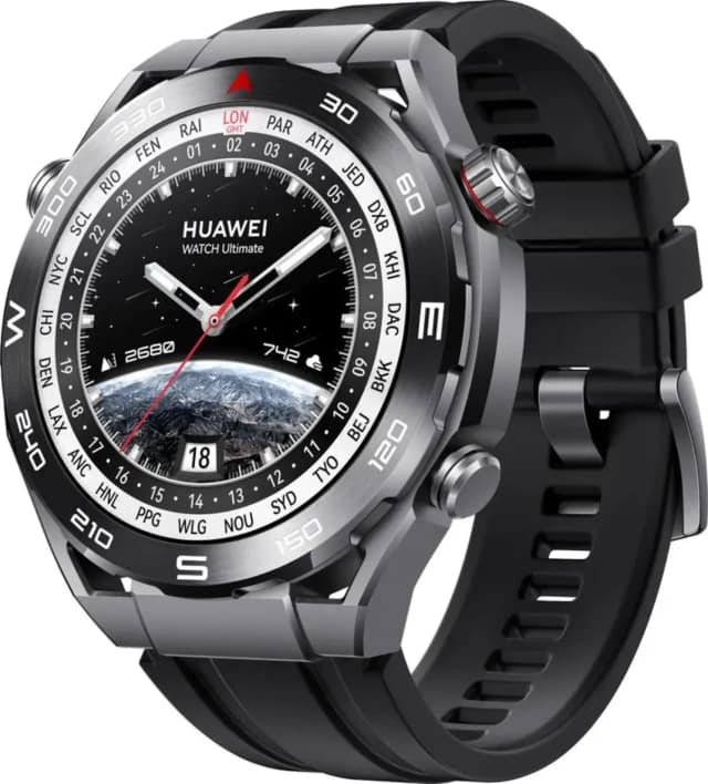 Смарт-часы Huawei Watch Ultimate 48mm Black HNBR Strap, Черный