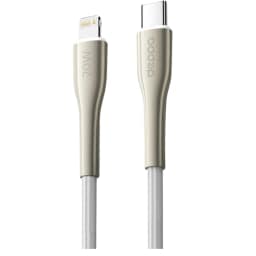 Кабель Deppa USB-C Lightning 1m 72525 White, Белый — фото 1