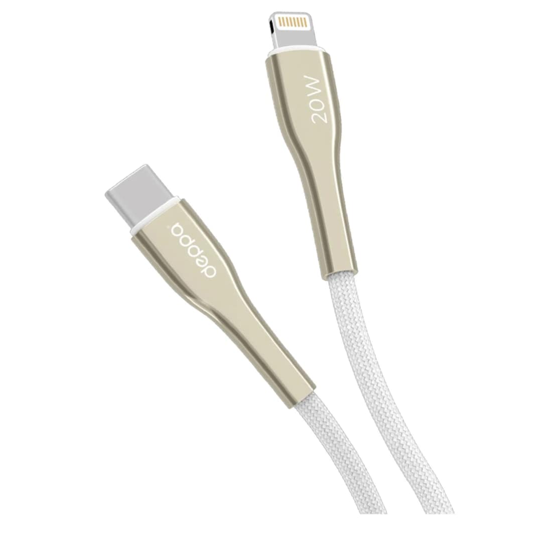 Кабель Deppa USB-C Lightning 1m 72525 White, Белый — фото 2