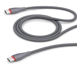Кабель Deppa USB-C USB-C 1m 72398 Gray, Серый — фото 1