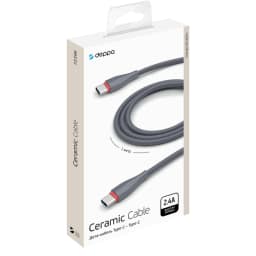 Кабель Deppa USB-C USB-C 1m 72398 Gray, Серый — фото 2