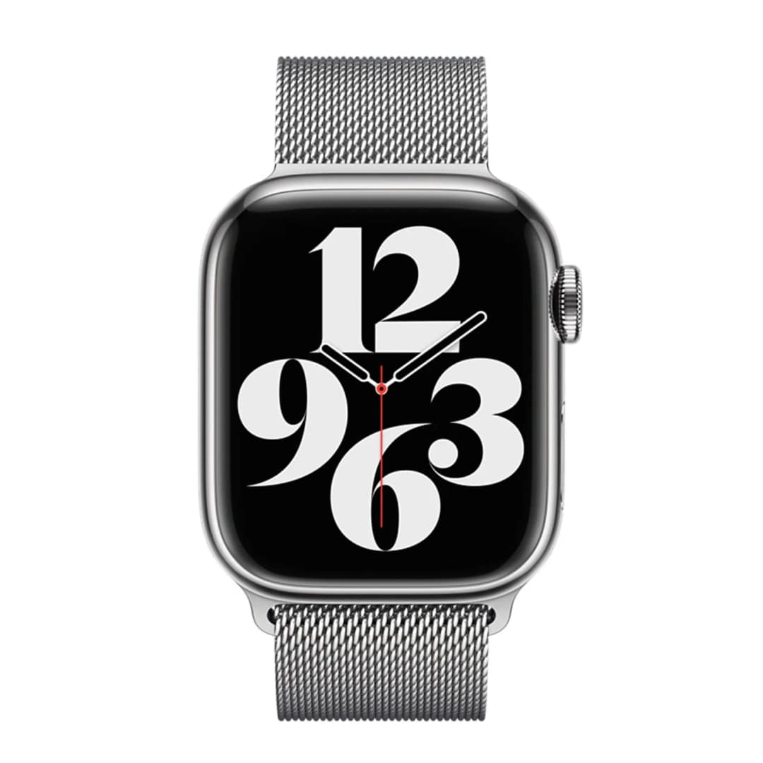 Ремешок Apple Watch 45mm Silver Milanese Loop, Серебристый — фото 3