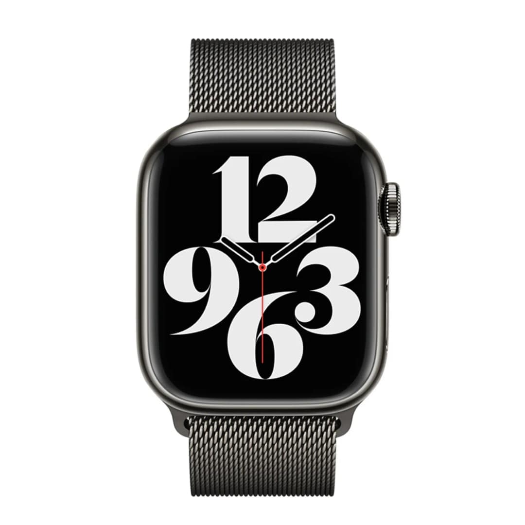 Ремешок Apple Watch 45mm Graphite Milanese Loop, Серый — фото 3