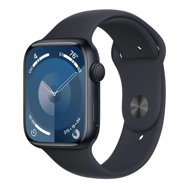 Смарт-часы Apple Watch Series 9 41mm Midnight Aluminum Case with Midnight Sport Band M L, Черный