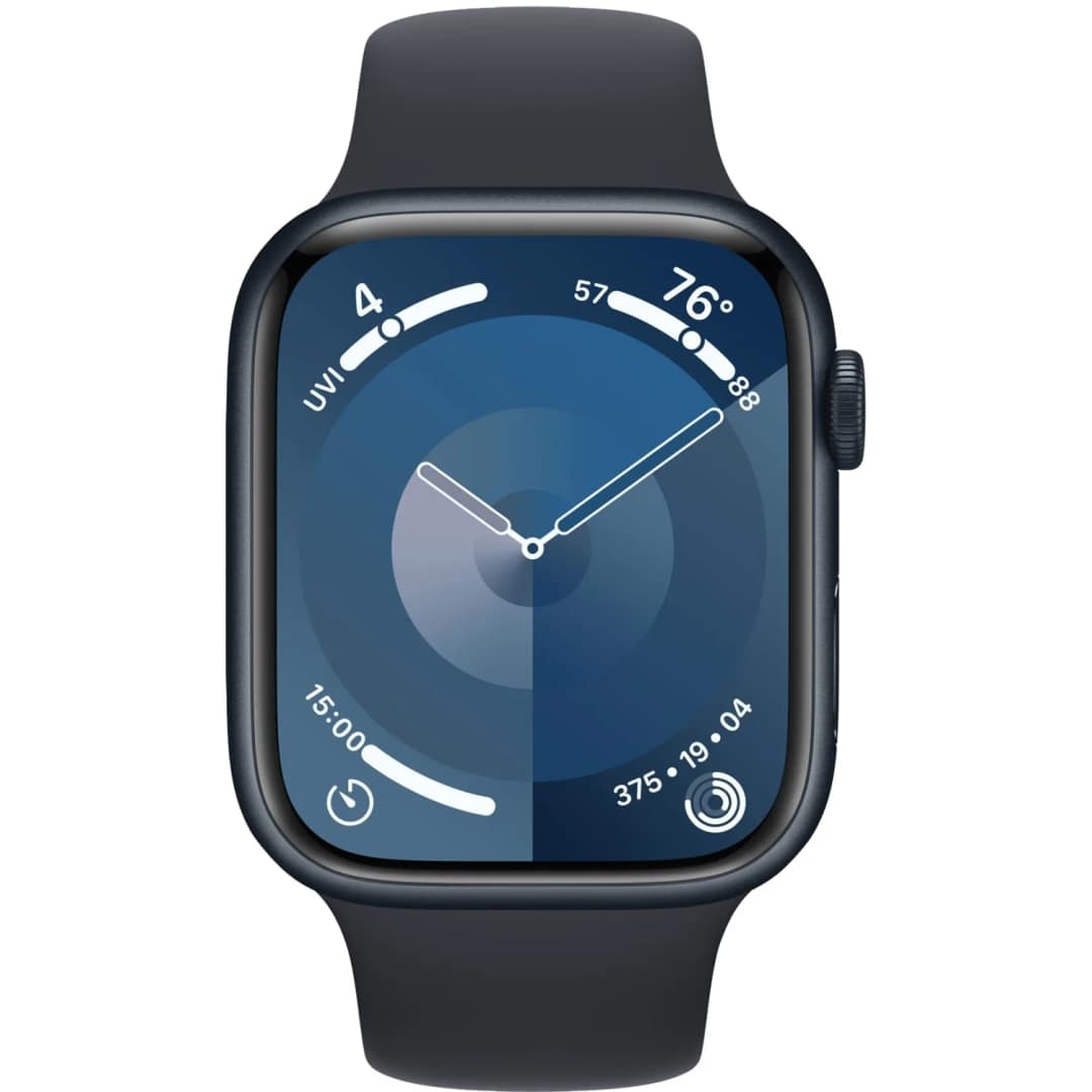 Смарт-часы Apple Watch Series 9 41mm Midnight Aluminum Case with Midnight Sport Band S M, Черный — фото 3