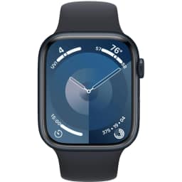 Смарт-часы Apple Watch Series 9 45mm Midnight Aluminum Case with Midnight Sport Band M L, Черный — фото 3