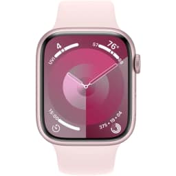 Смарт-часы Apple Watch Series 9 45mm Pink Aluminum Case with Light Pink Sport Band S M, Розовый — фото 3