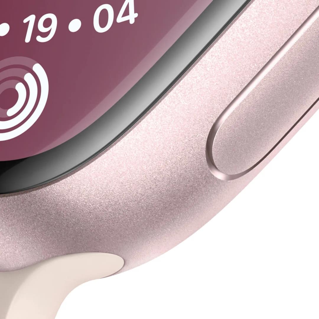 Смарт-часы Apple Watch Series 9 45mm Pink Aluminum Case with Light Pink Sport Band S M, Розовый — фото 4