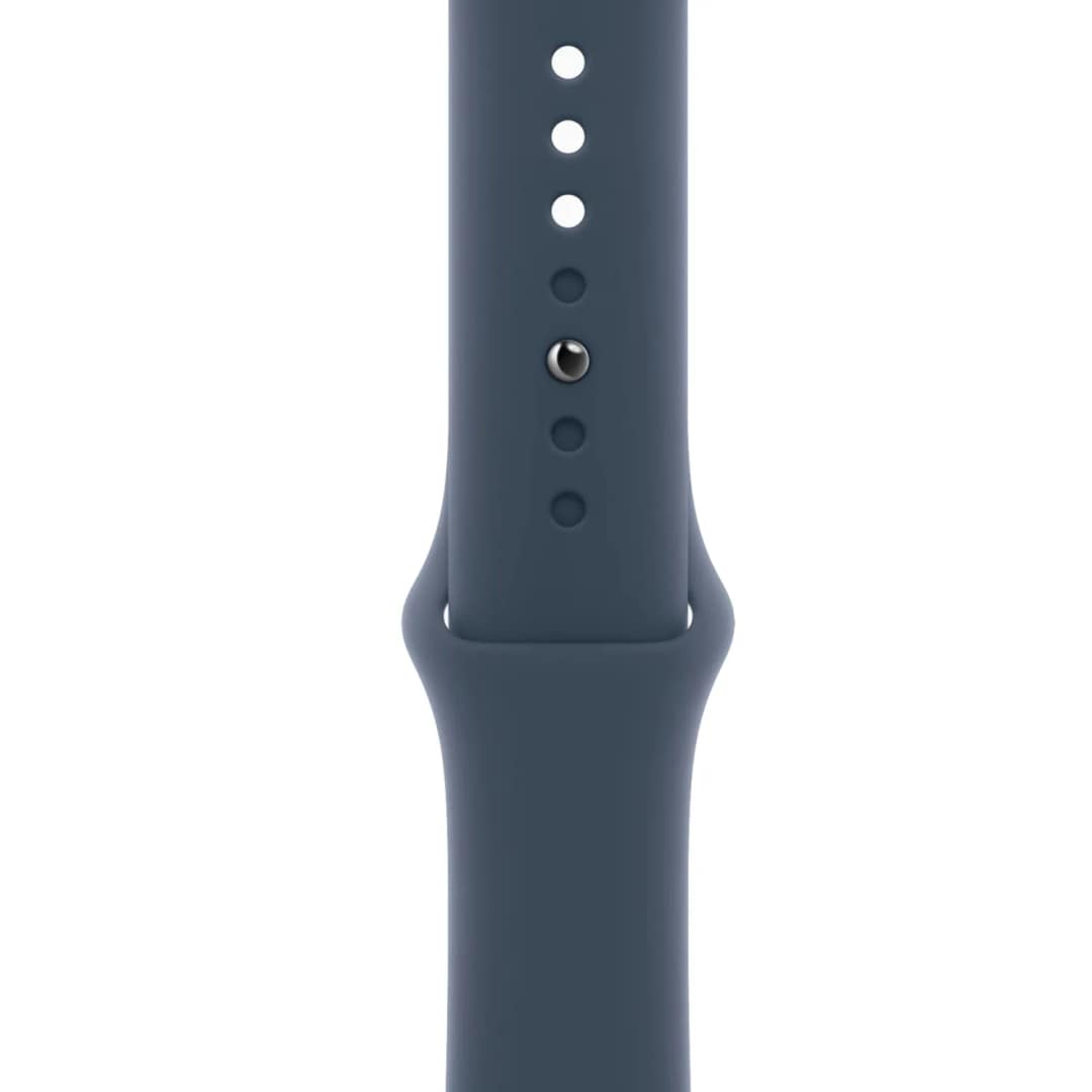 Смарт-часы Apple Watch Series 9 45mm Silver Aluminum Case with Storm Blue Sport Band S M, Синий — фото 2