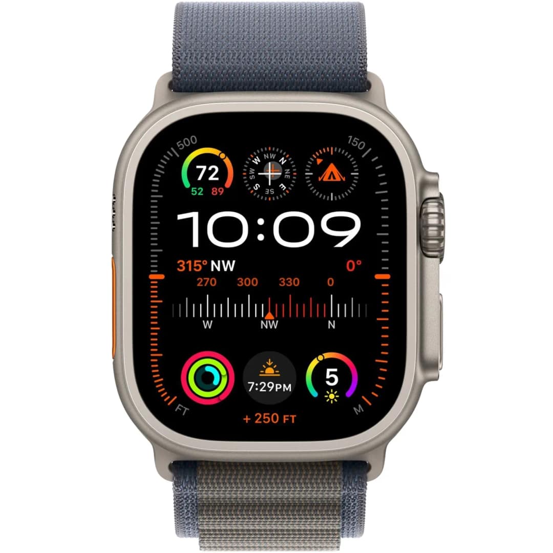 Смарт-часы Apple Watch Ultra 2 49mm Titanium Case with Blue Alpine Loop S, Синий — фото 3