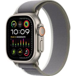 Смарт-часы Apple Watch Ultra 2 49mm Titanium Case with Green Grey Trail Loop M L, Серый — фото 1