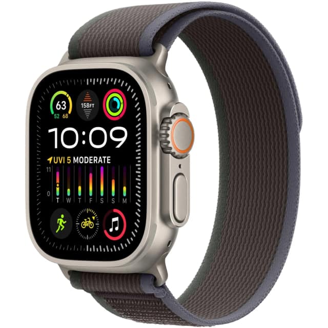 Смарт-часы Apple Watch Ultra 2 49mm Titanium Case with Blue Black Trail Loop S M, Тёмно-синий