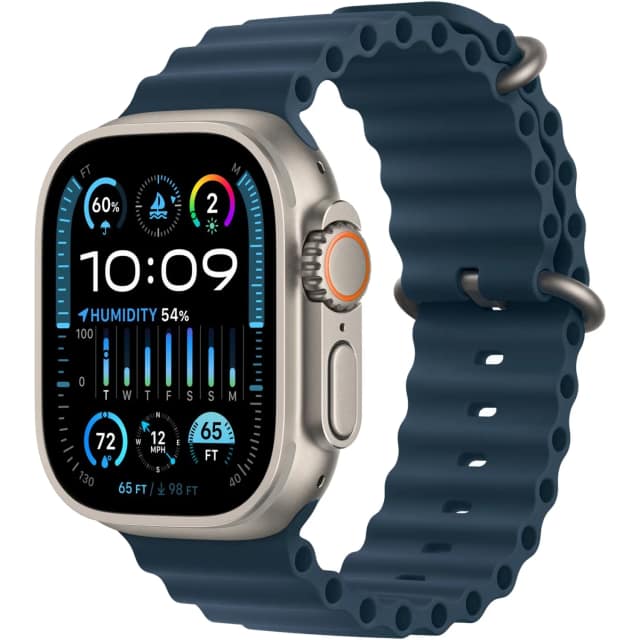 Смарт-часы Apple Watch Ultra 2 49mm Titanium Case with Blue Ocean Band, Синий