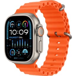 Смарт-часы Apple Watch Ultra 2 49mm Titanium Case with Orange Ocean Band, Оранжевый — фото 1