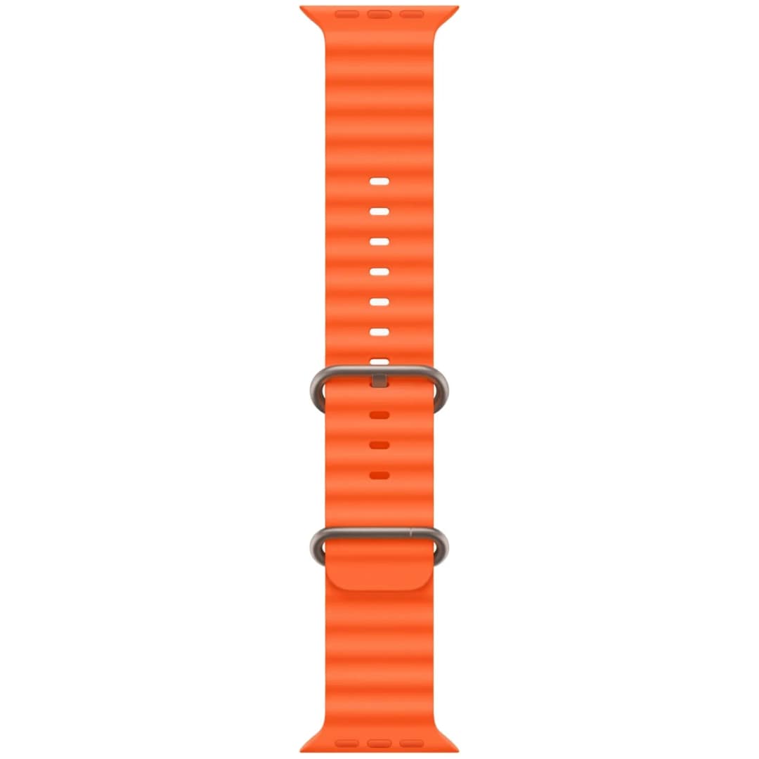 Смарт-часы Apple Watch Ultra 2 49mm Titanium Case with Orange Ocean Band, Оранжевый — фото 2