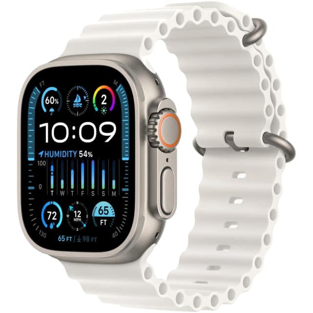 Смарт-часы Apple Watch Ultra 2 49mm Titanium Case with White Ocean Band, Белый