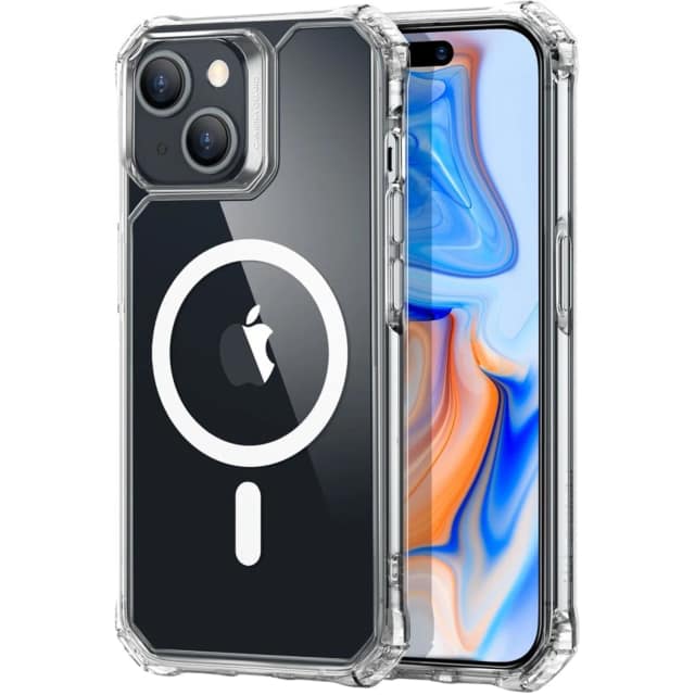 Чехол ESR Air Armor Halolock Magsafe для iPhone 15 Clear, Прозрачный