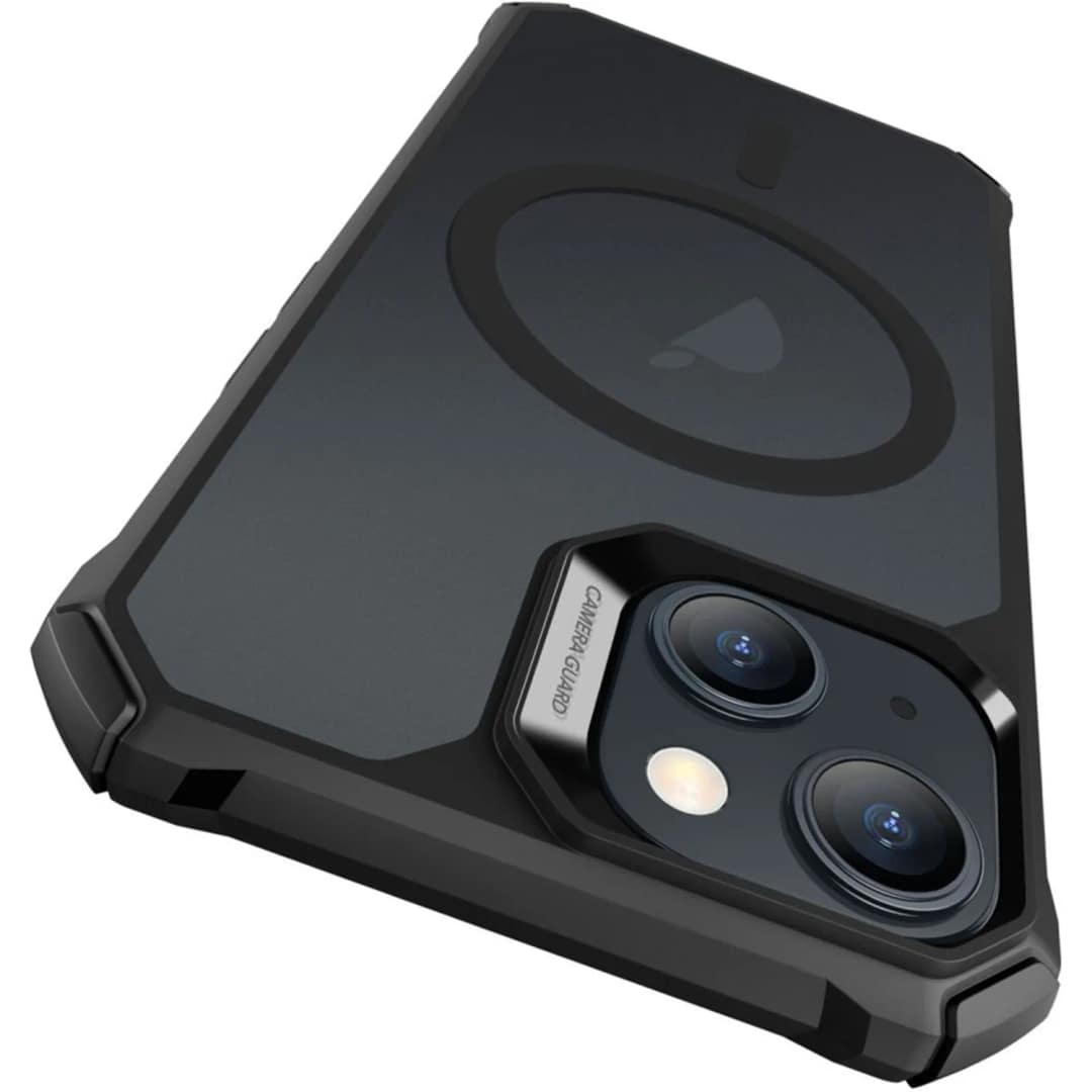 Чехол ESR Air Armor Halolock Magsafe для iPhone 15 Frosted Black, Прозрачный тёмный — фото 2