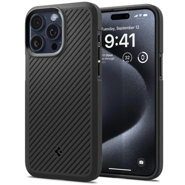 Чехол Spigen Core Armor для iPhone 15 Pro Matte Black, Черный