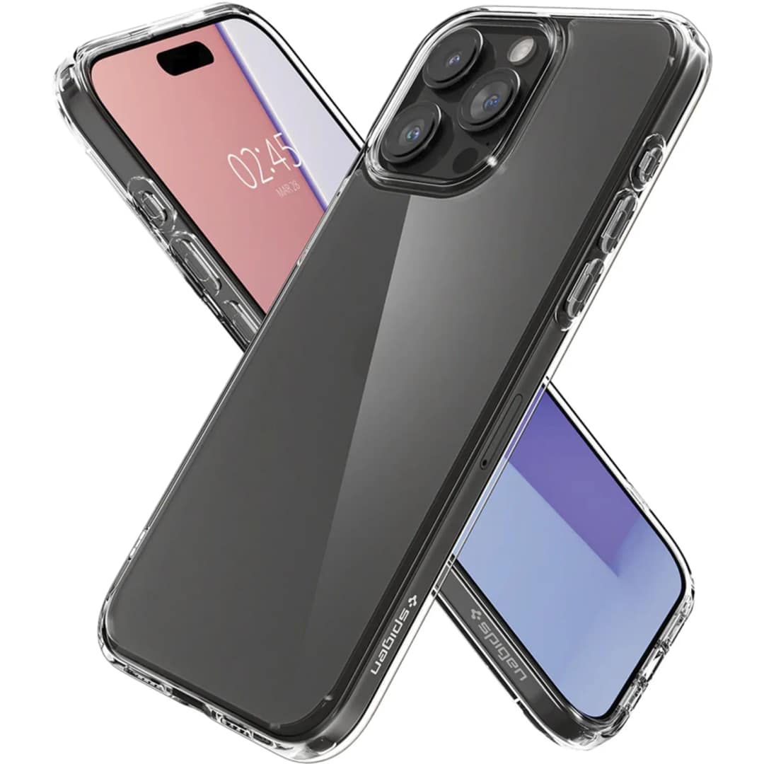 Чехол Spigen Ultra Hyibrid для iPhone 15 Pro Crystal Clear, Прозрачный — фото 3