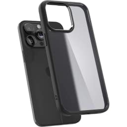 Чехол Spigen Ultra Hyibrid для iPhone 15 Pro Frost Black, Прозрачный тёмный — фото 1