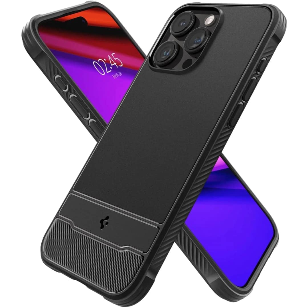 Чехол Spigen Rugged Armor Mag Magsafe для iPhone 15 Pro Max Matte Black, Черный — фото 3