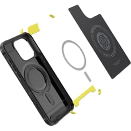 Чехол Spigen Rugged Armor Mag Magsafe для iPhone 15 Pro Max Matte Black, Черный — фото 10