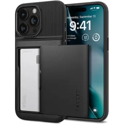 Чехол Spigen Slim Armor CS для iPhone 15 Pro Max Black, Черный — фото 1