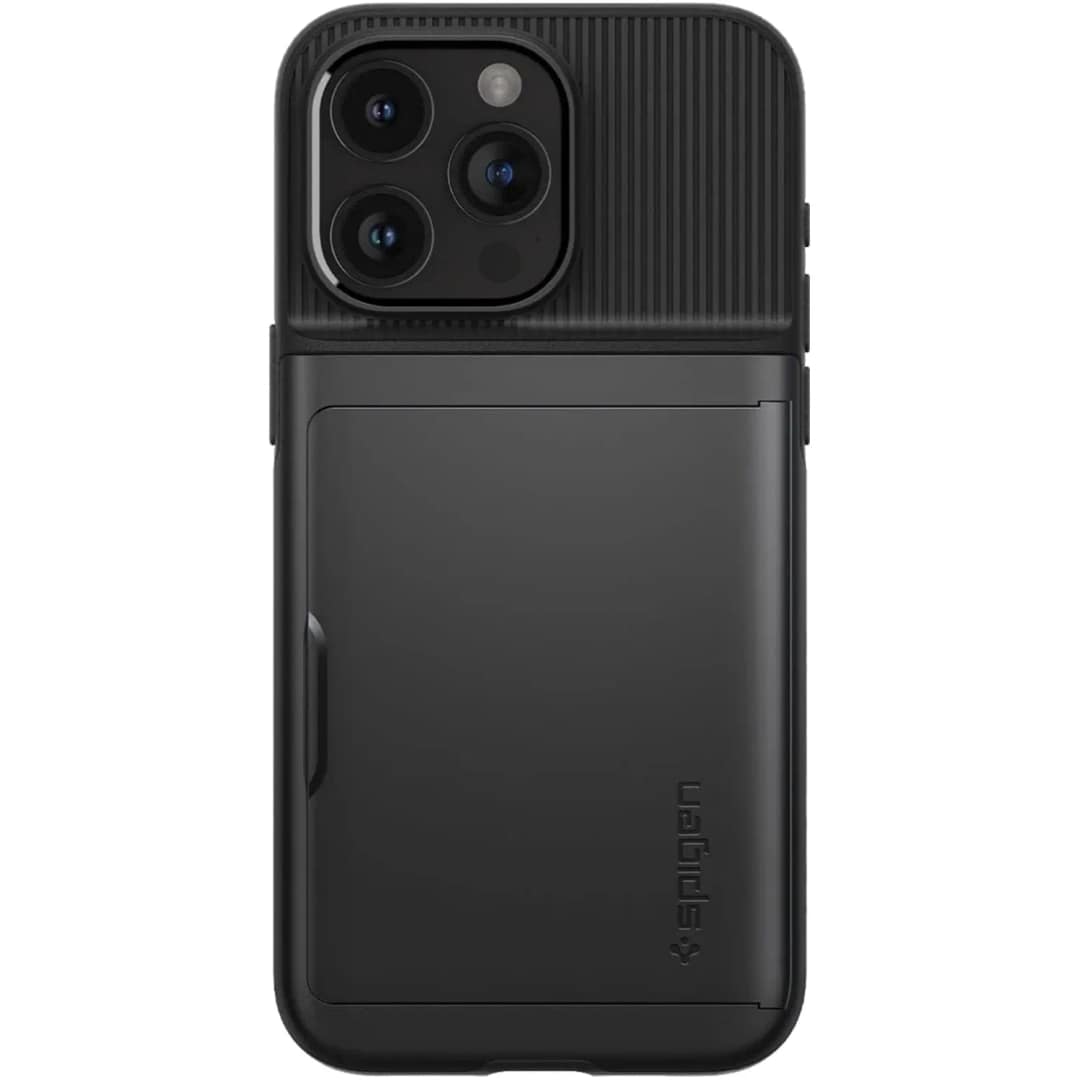Чехол Spigen Slim Armor CS для iPhone 15 Pro Max Black, Черный — фото 2